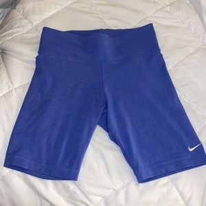 Purple blue women’s Nike bike shorts